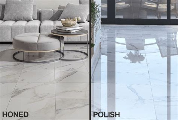 Is polished tile too slippery for bathroom?