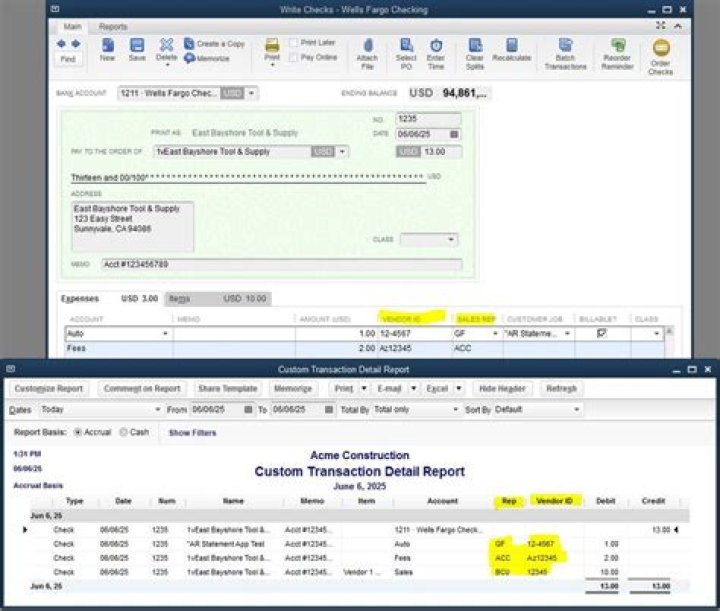 What is a transaction detail report?